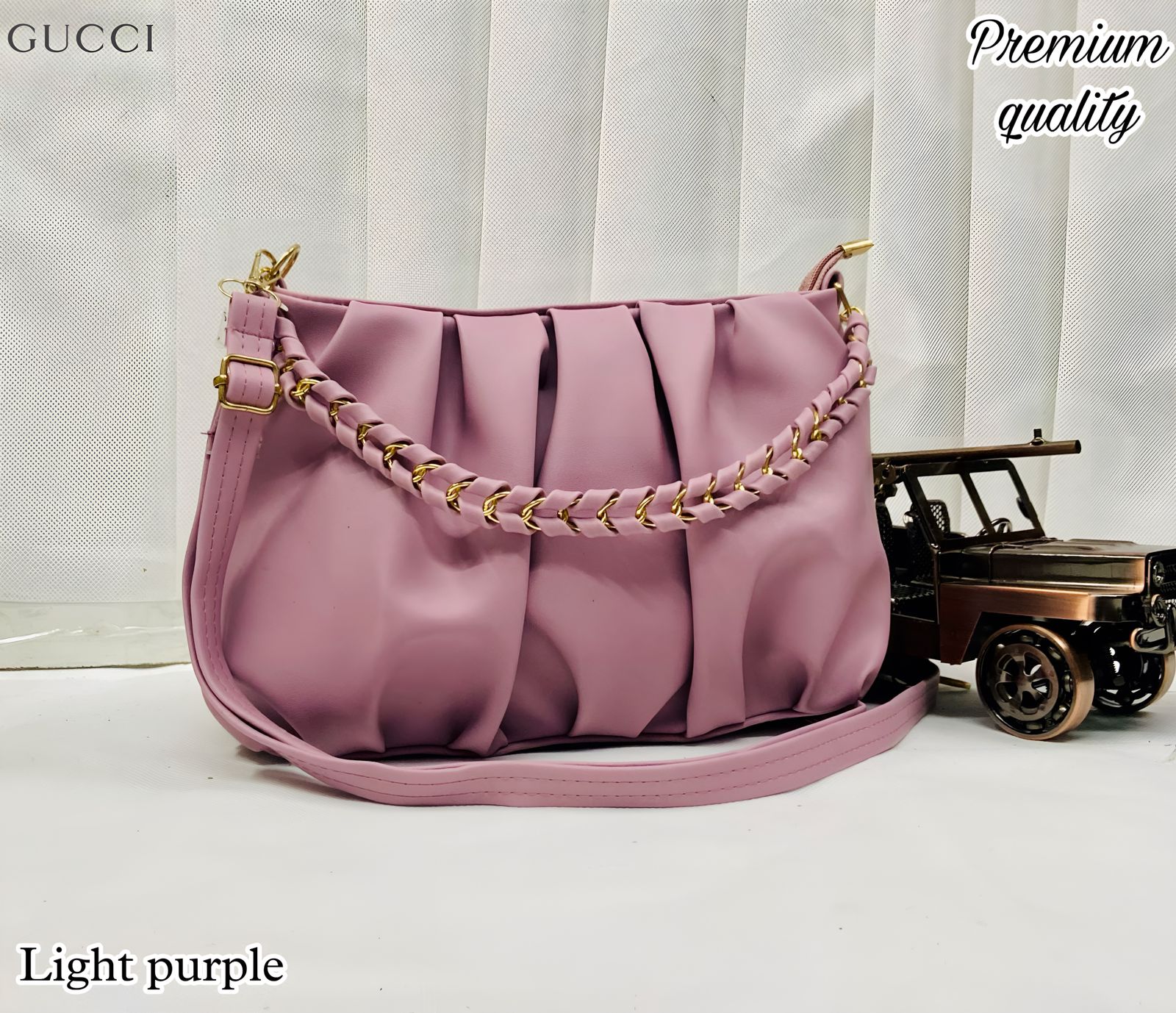 Chic and Effortlessly Trendy: Wrinkled Style Ladies Sling Bag